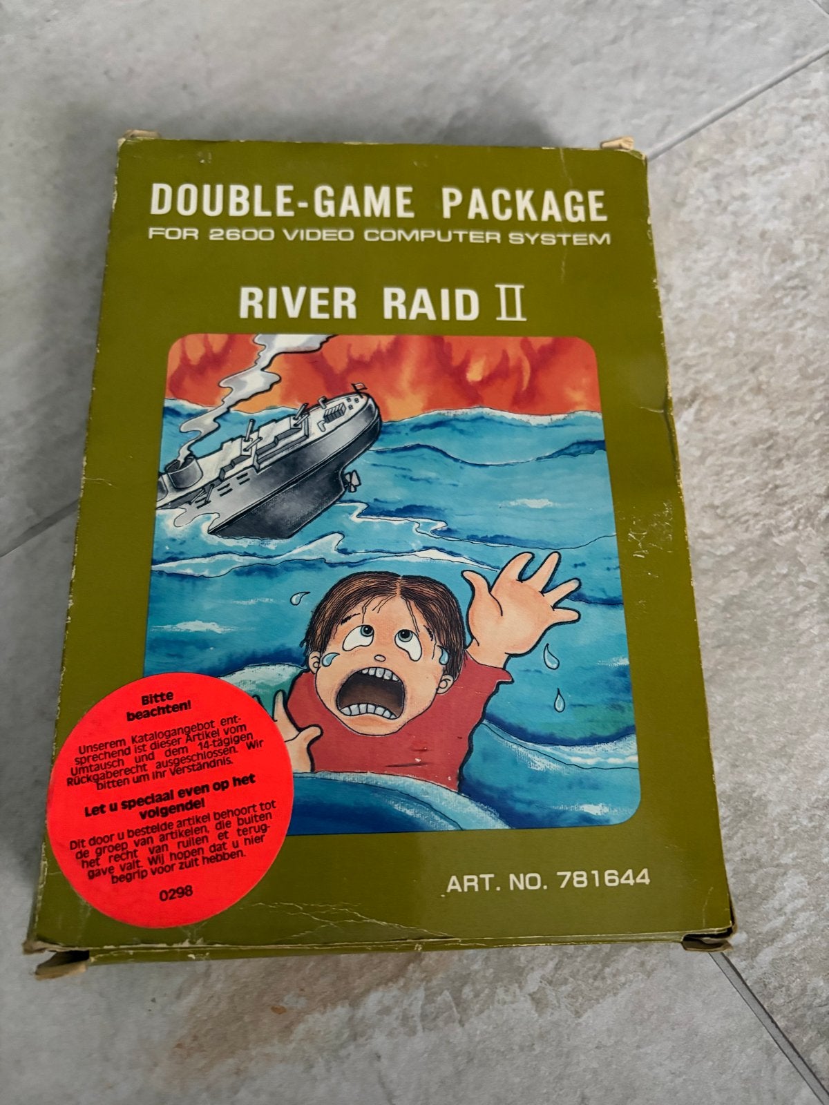 Atari 2600: River Raid 2 & Lilly Adventure (Double Game), Spelcomputers en Games, Gebruikt, Shooter, 1 speler, Ophalen of Verzenden