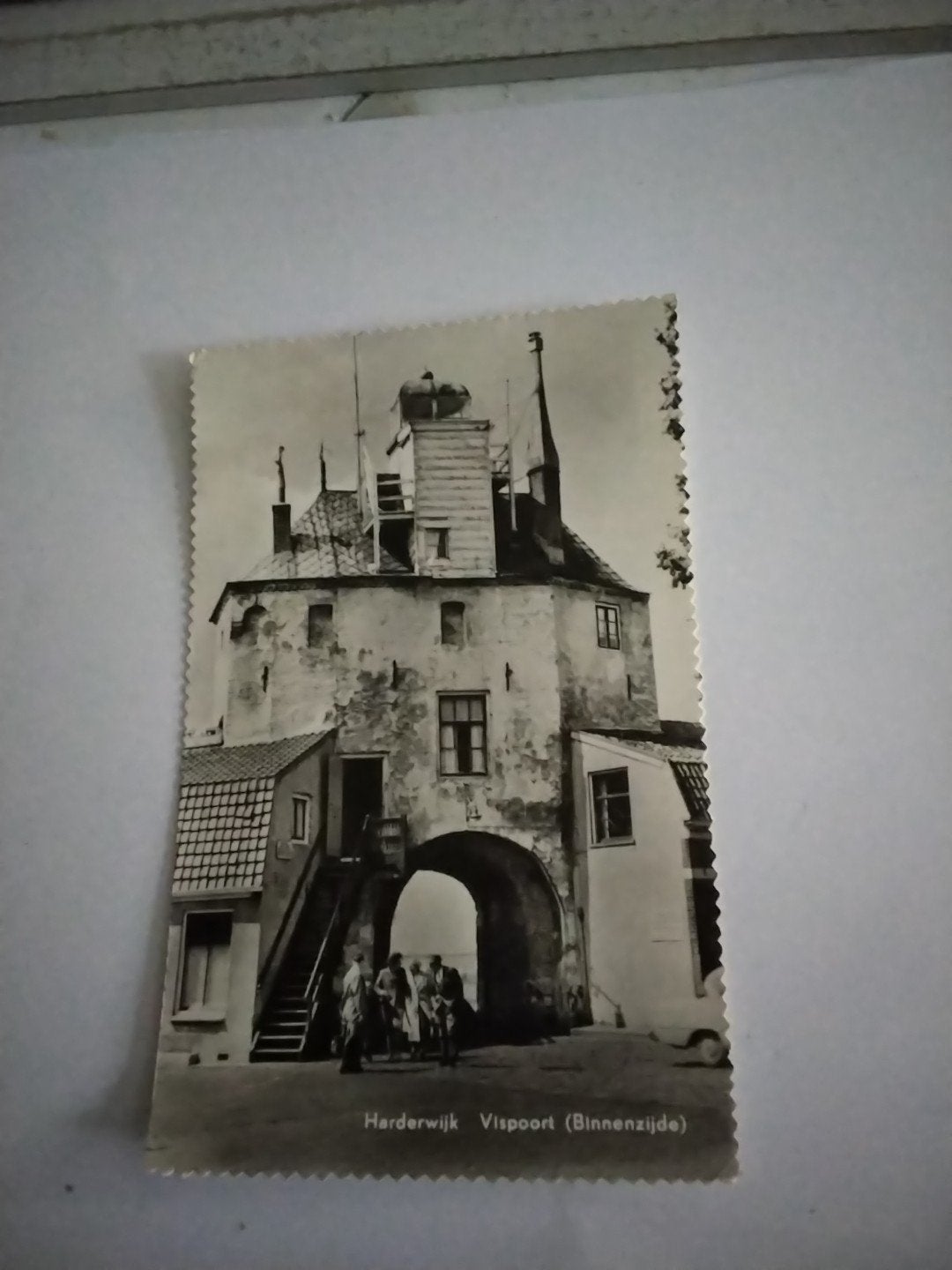 Oude ansichtkaart Harderwijk Vispoort (Binnenzijde), Ophalen of Verzenden