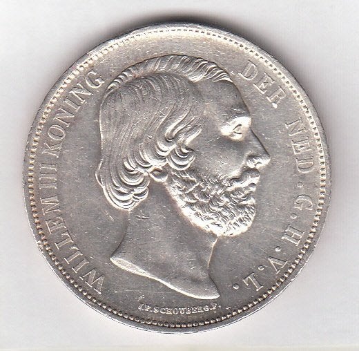 Willem III - 2 1/2 gulden 1866 schitterend exemplaar Sch.592, Koning Willem III, Zilver, Ophalen of Verzenden, Losse munt