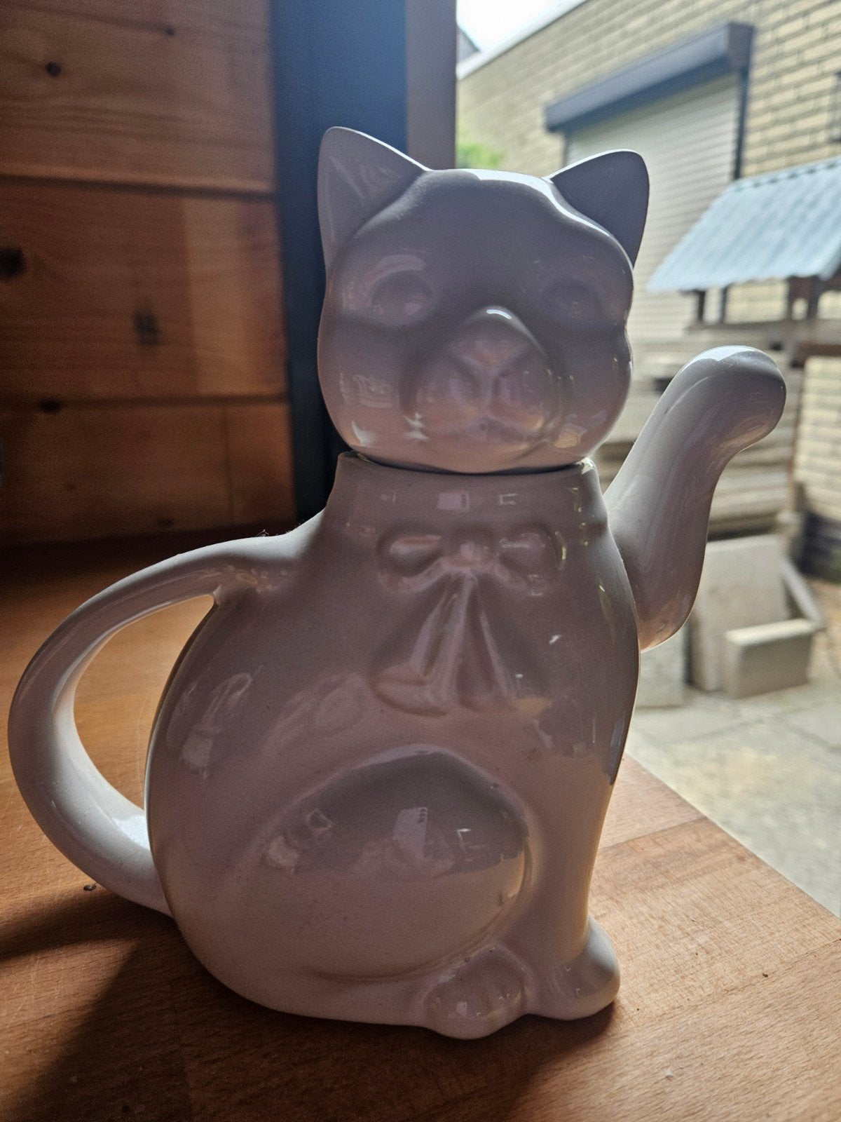 Theepot Kat, Huis en Inrichting, Keuken | Servies, Ophalen, Porselein, Overige stijlen, Overige typen