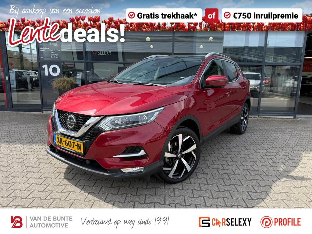 Nissan Qashqai 1.2 Tekna *Stoelverwarming & Trekhaak*, Voorwielaandrijving, Gebruikt, Euro 6, 4 cilinders