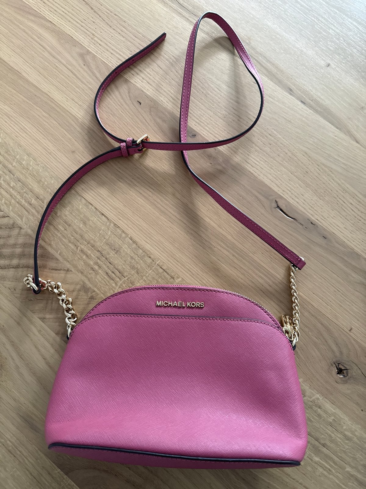 Michael Kors Schoudertasje - Roze, Sieraden, Tassen en Uiterlijk, Ophalen, Zo goed als nieuw, Roze, Schoudertasje