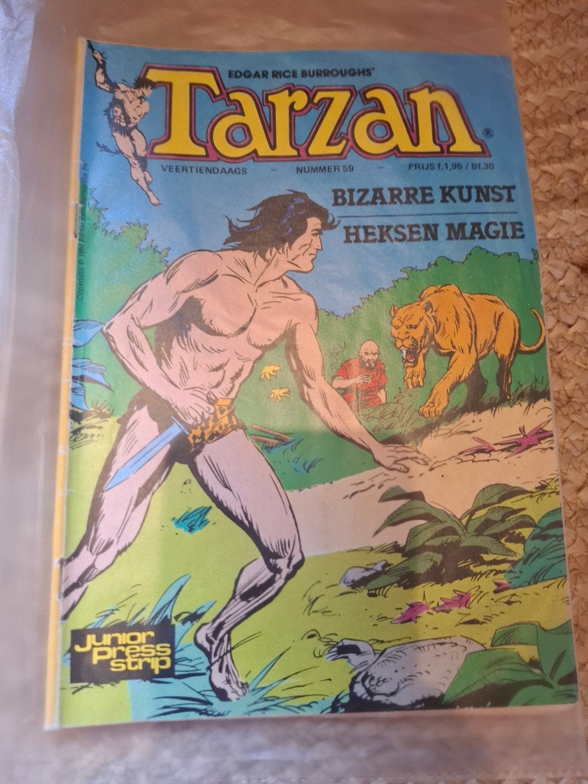 Tarzan Stripboek Nummer 59 - Bizarre Kunst Heksen Magie, Ophalen of Verzenden