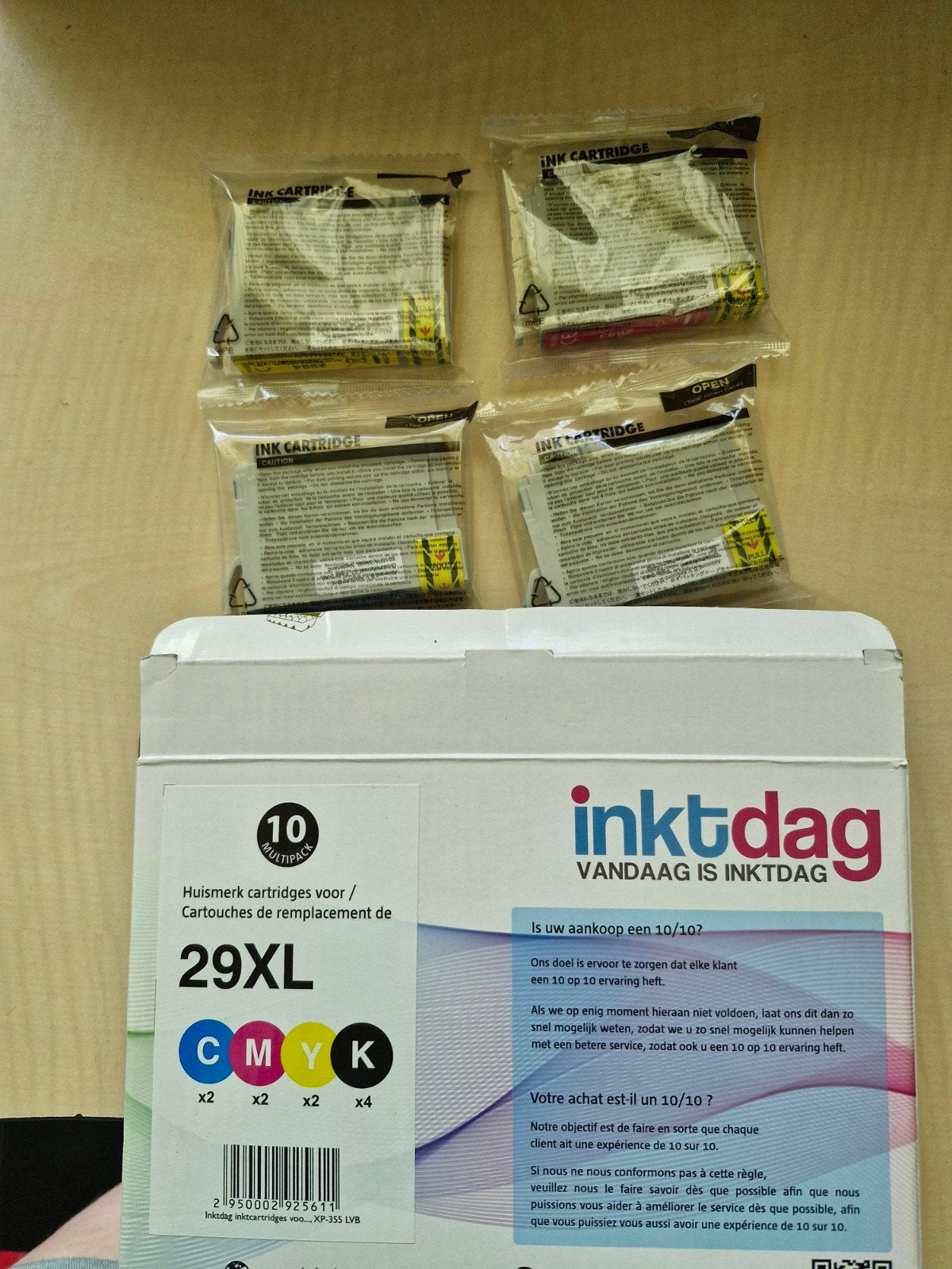 Inktpatronen voor Epson Home XP-235/332/335/432/435, Ophalen of Verzenden, Nieuw, Cartridge, InktDag (compatibel met Epson)