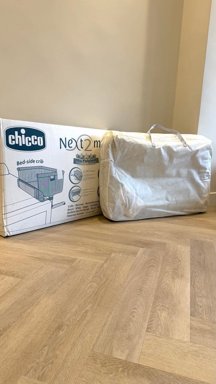 Chicco Next2Me Original⁠, Ophalen, Zo goed als nieuw, Wieg