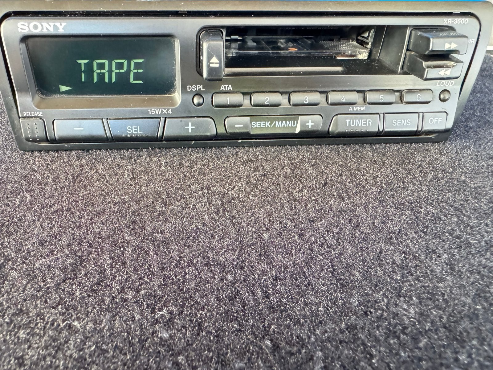Sony XR-3500 Autoradio Cassettespeler - Vintage, Auto diversen, Ophalen of Verzenden, Zo goed als nieuw