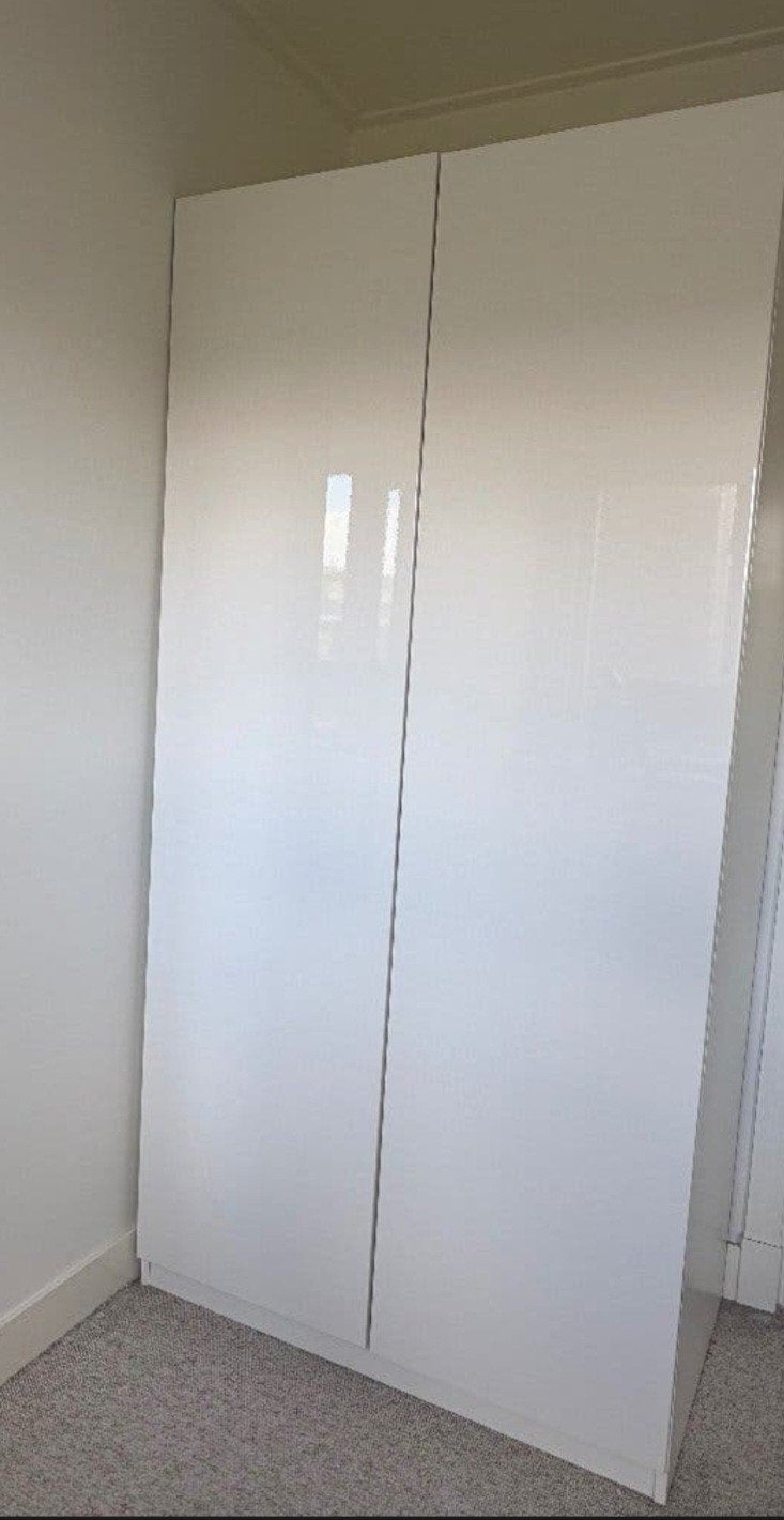 Witte kledingkast met 3 deuren, Huis en Inrichting, Ophalen, Zo goed als nieuw, 50 tot 75 cm, 200 cm of meer
