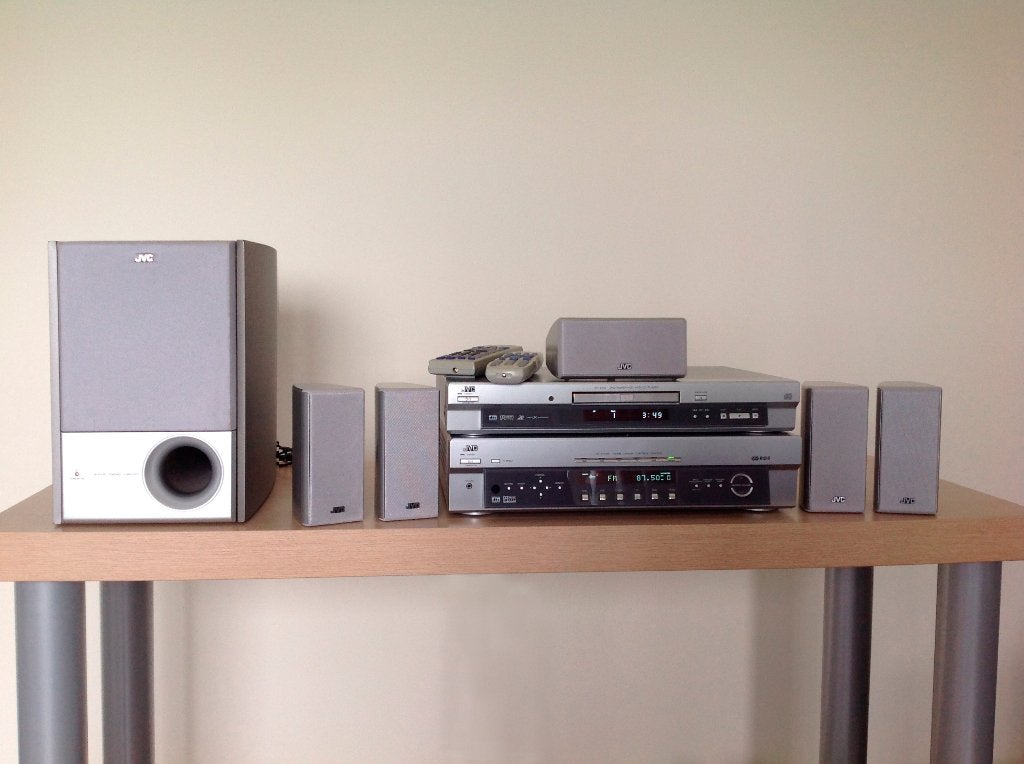 JVC Home Cinema-set--Stereo set met 6 luidsprekers-60 Watt., JVC, Ophalen of Verzenden, Zo goed als nieuw, 5.1-systeem
