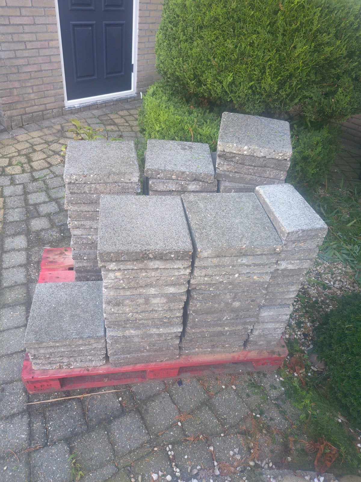 Grindtegels, Ophalen, Gebruikt, Beton, Terrastegels