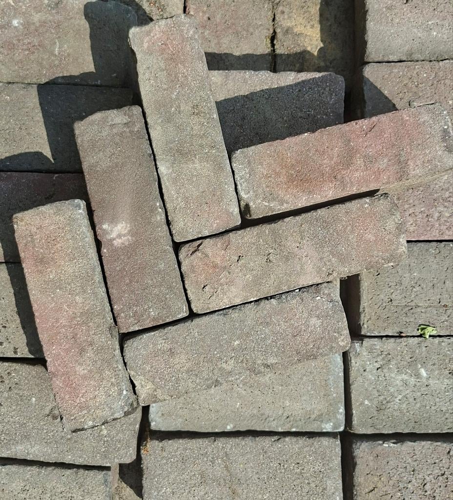 Gebakken waaltjes dikformaat 25m², Ophalen, Klinkers, Zo goed als nieuw, 10 m² of meer