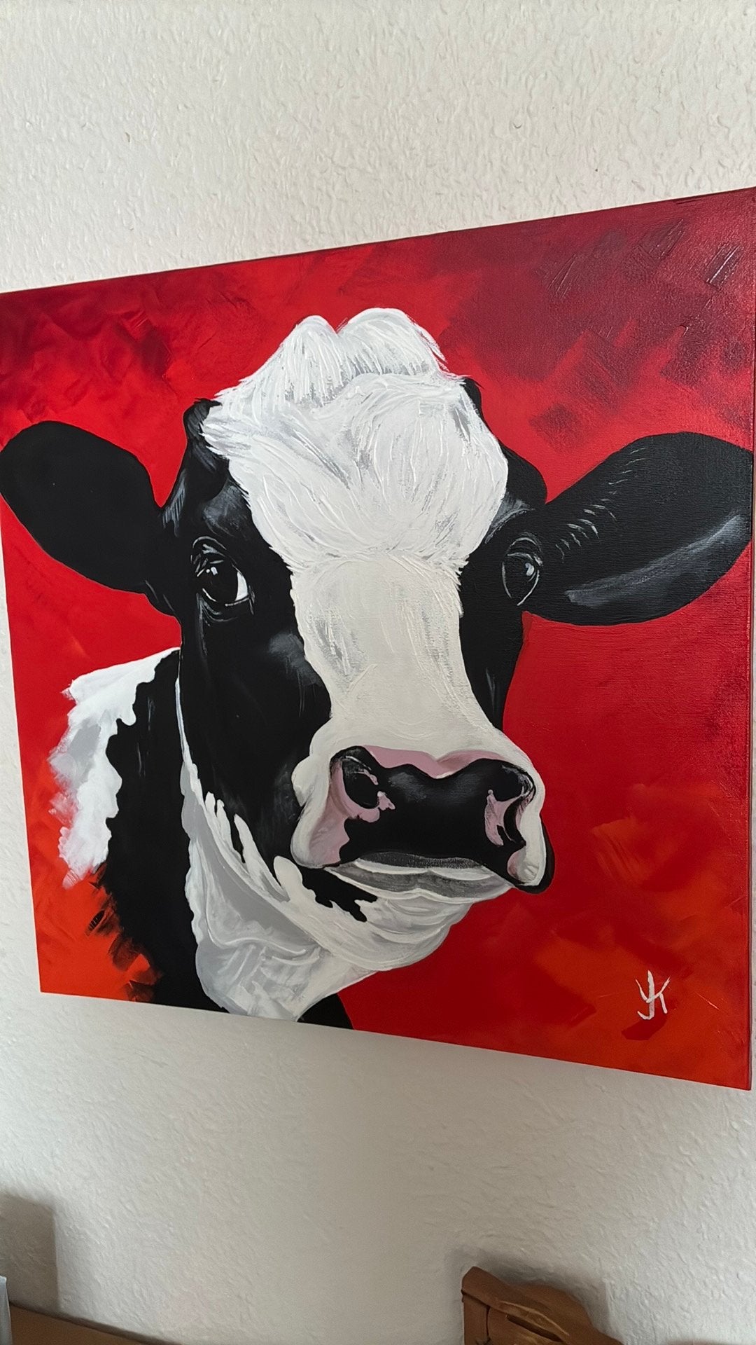 Schilderij, Acrylverf, Ophalen of Verzenden, Dieren, Op houten frame