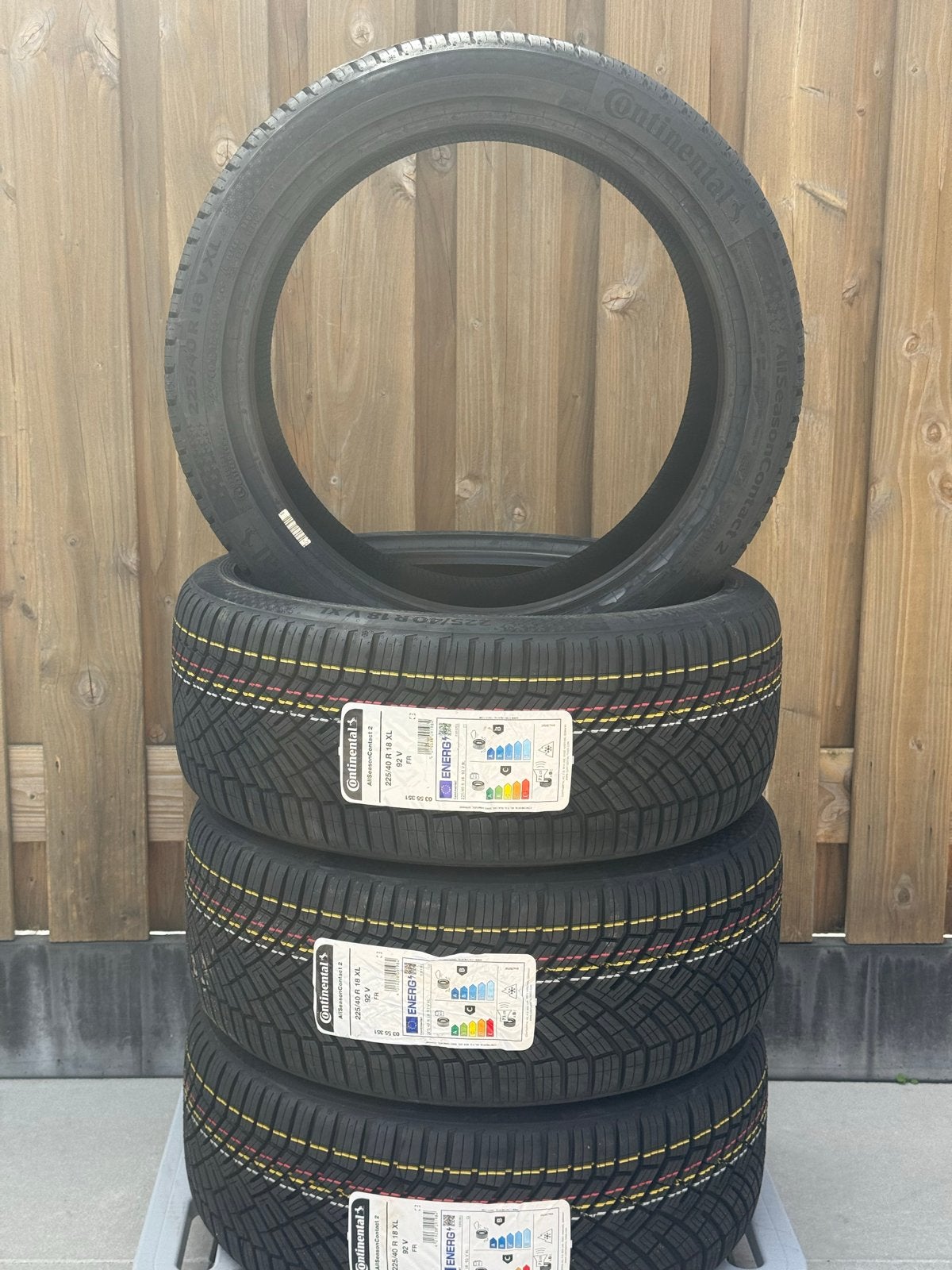 NIEUW! 225/40 R18 92V XL CONTINENTAL ALLSEASONCONTACT 2, Ophalen, 18 inch, Nieuw, All Season