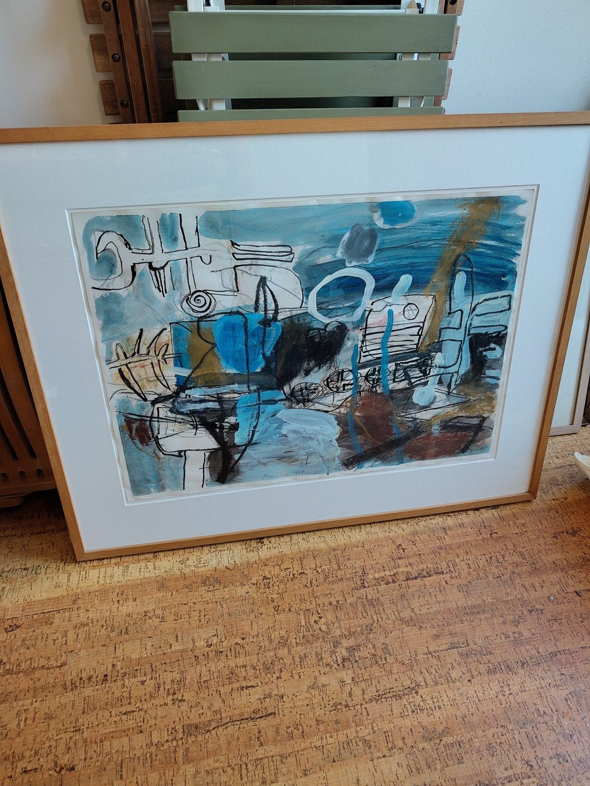 Abstract schilderij Hanny Reneman, Ophalen