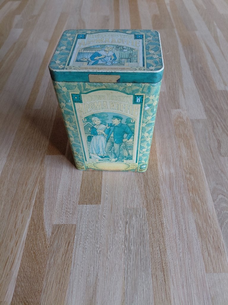 Te koop oud blik Douwe Egberts voor Aroma koffie, Ophalen of Verzenden, Gebruikt, Koffie, Douwe Egberts