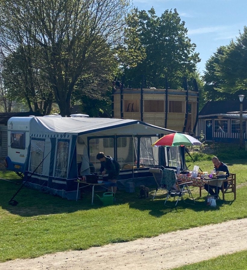 Dorema voortent omloopmaat 9, Caravans en Kamperen, Ophalen, Gebruikt