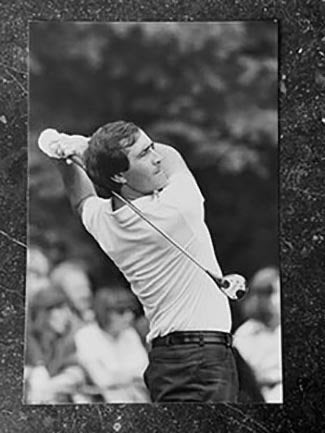 Org z/w foto 20x30cm Seve Ballesteros in actie KLM Open 1987, Verzenden, Nieuw, Overige typen