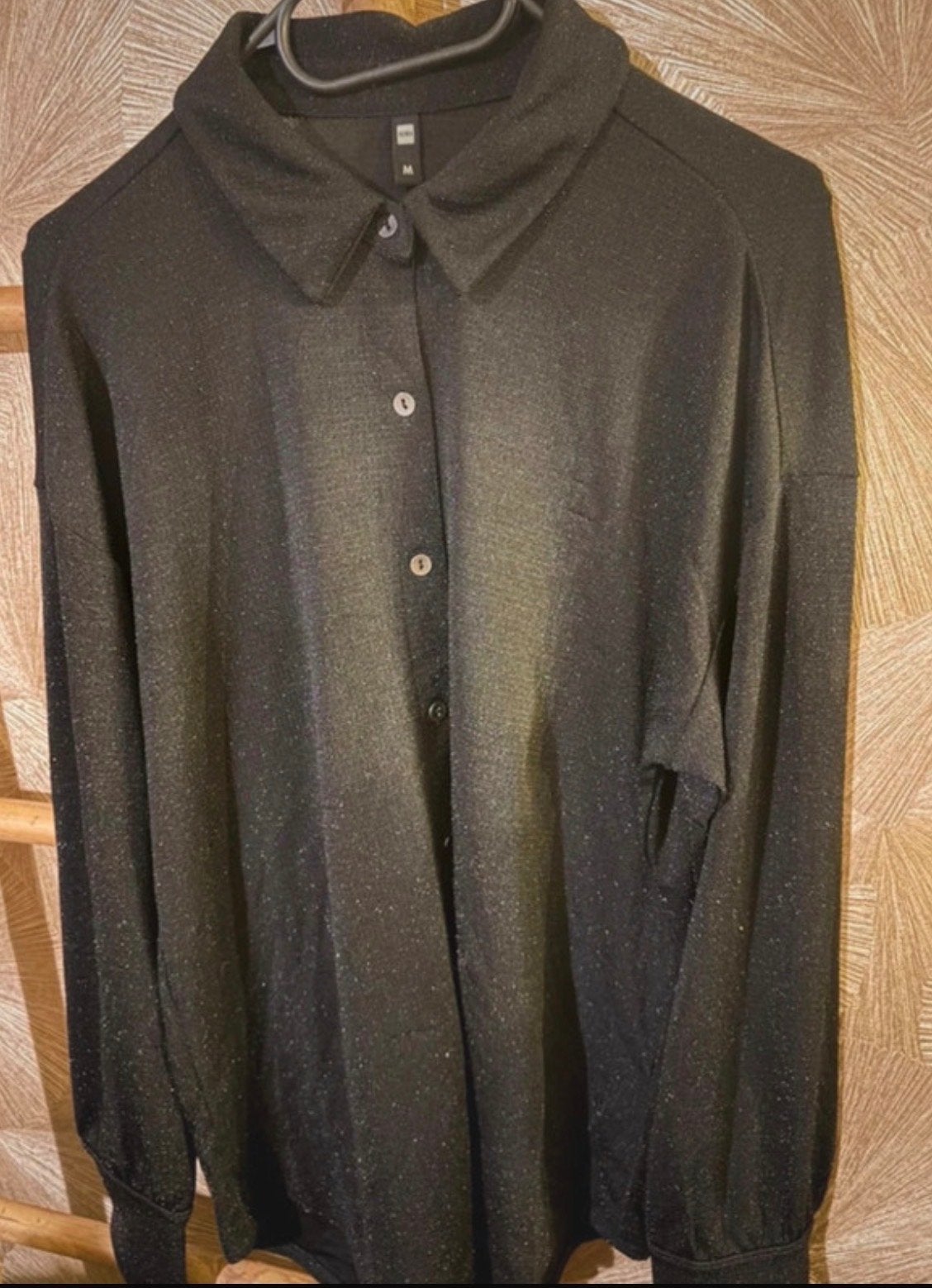 Prachtige dames blouse maat M van Hema, Ophalen of Verzenden, Zo goed als nieuw, Maat 38/40 (M), Zwart
