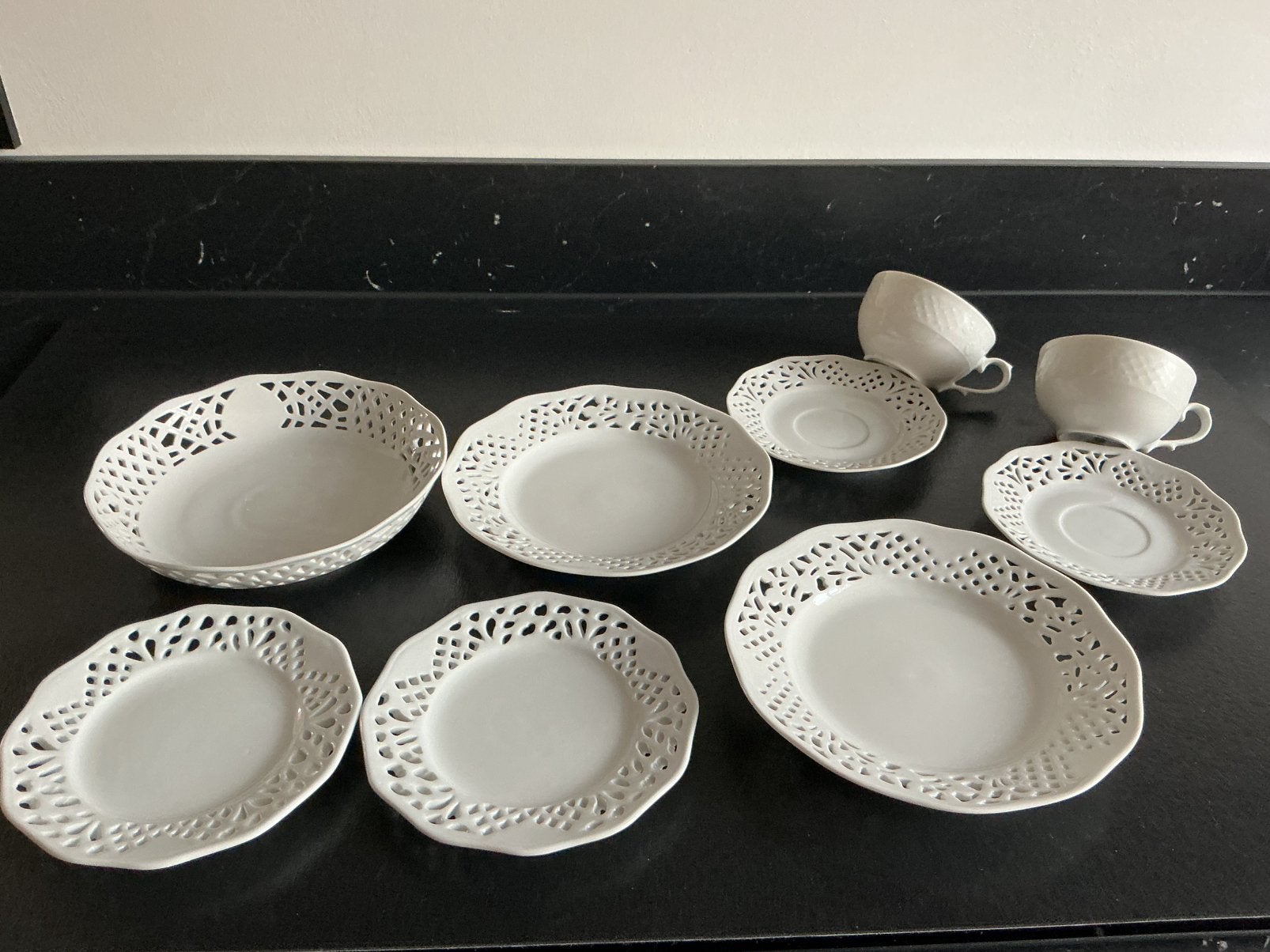 Prachtig vintage Ajour set Schumann Arzberg, Ophalen of Verzenden