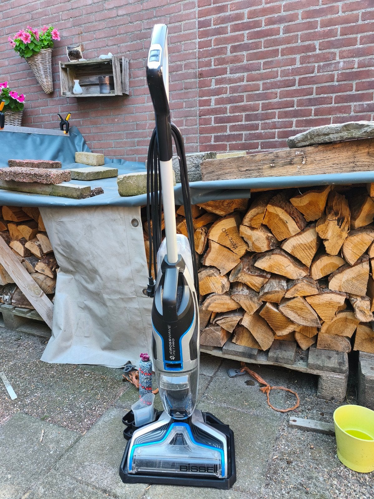 Bissell Crosswave Pet Pro Steelstofzuiger, Witgoed en Apparatuur, Stofzuigers, Ophalen, Overige merken, Gebruikt, Dweilfunctie