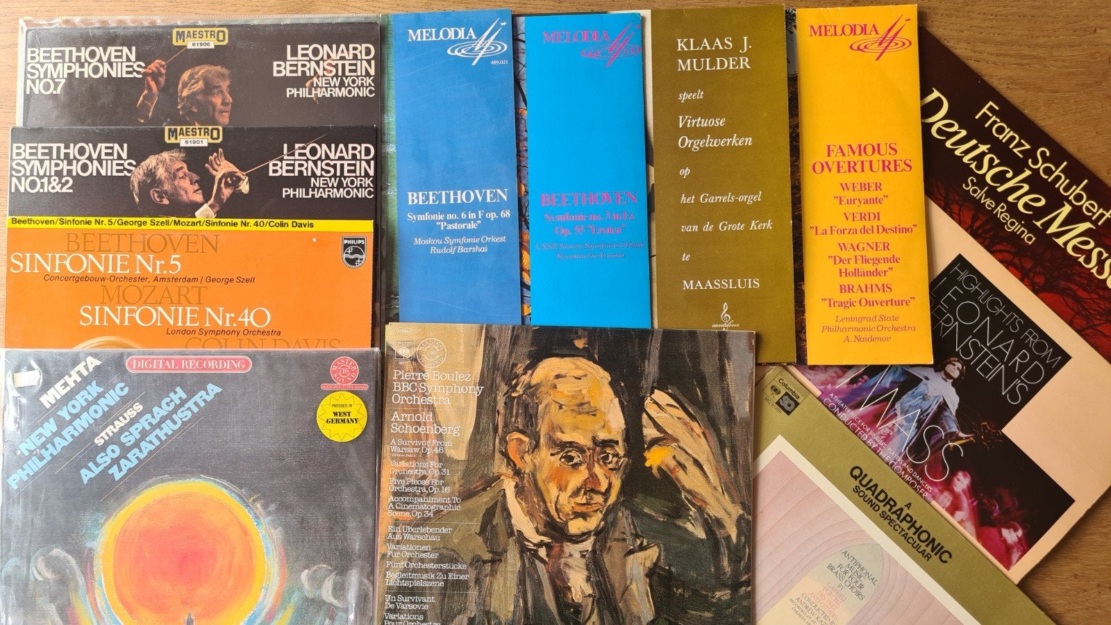 Verschillende elpees met klassieke muziek, Cd's en Dvd's, Vinyl | Klassiek, Ophalen of Verzenden, Romantiek, Zo goed als nieuw
