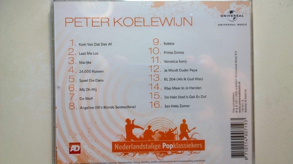 Peter Koelewijn ‎- Nederlandstalige Popklassiekers, Ophalen of Verzenden, Zo goed als nieuw, Rock