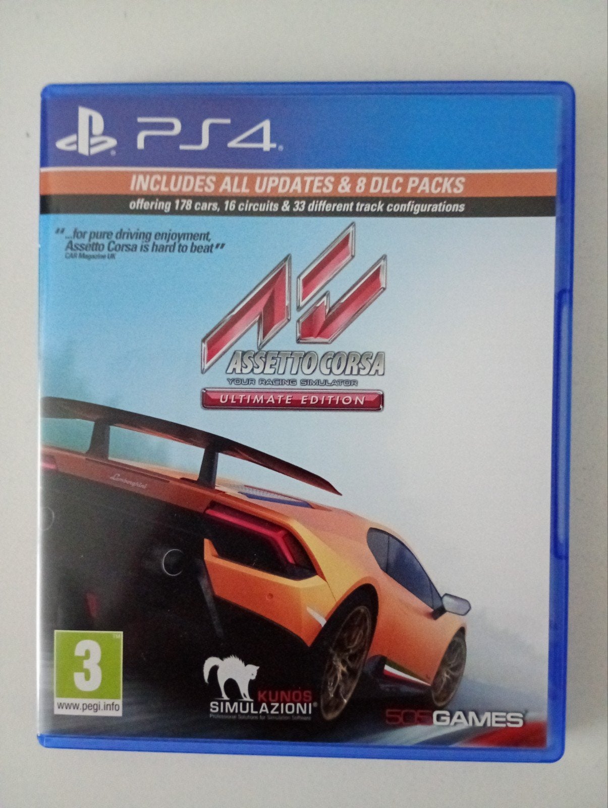 Assetto Corsa Ultimate Edition PS4 - Race Simulator, 1 speler, Ophalen of Verzenden, Nieuw, Racen en Vliegen