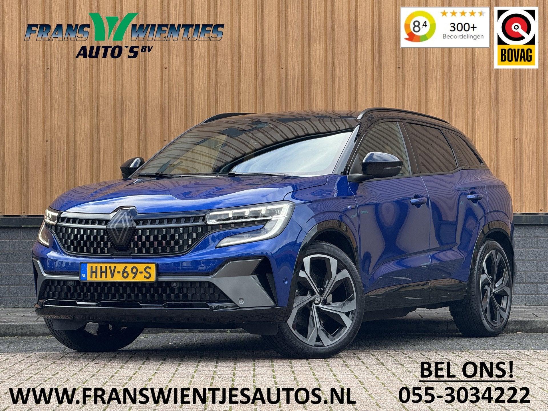 Renault Austral 1.2 E-Tech full hybrid 200 techno esprit Alp, Auto's, Gebruikt, 1199 cc, Blauw, Alcantara