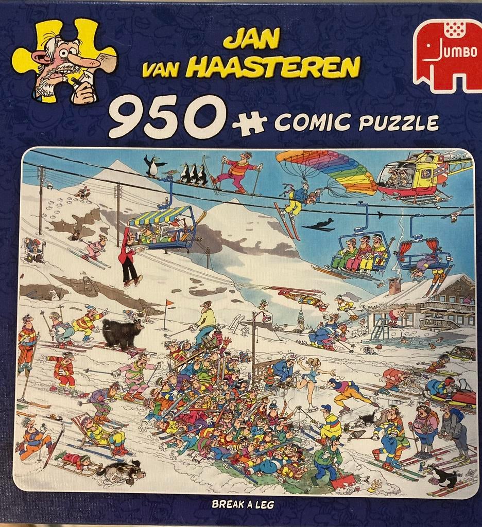 4 Jan van Haasteren puzzels, Ophalen, 500 t/m 1500 stukjes, Gebruikt