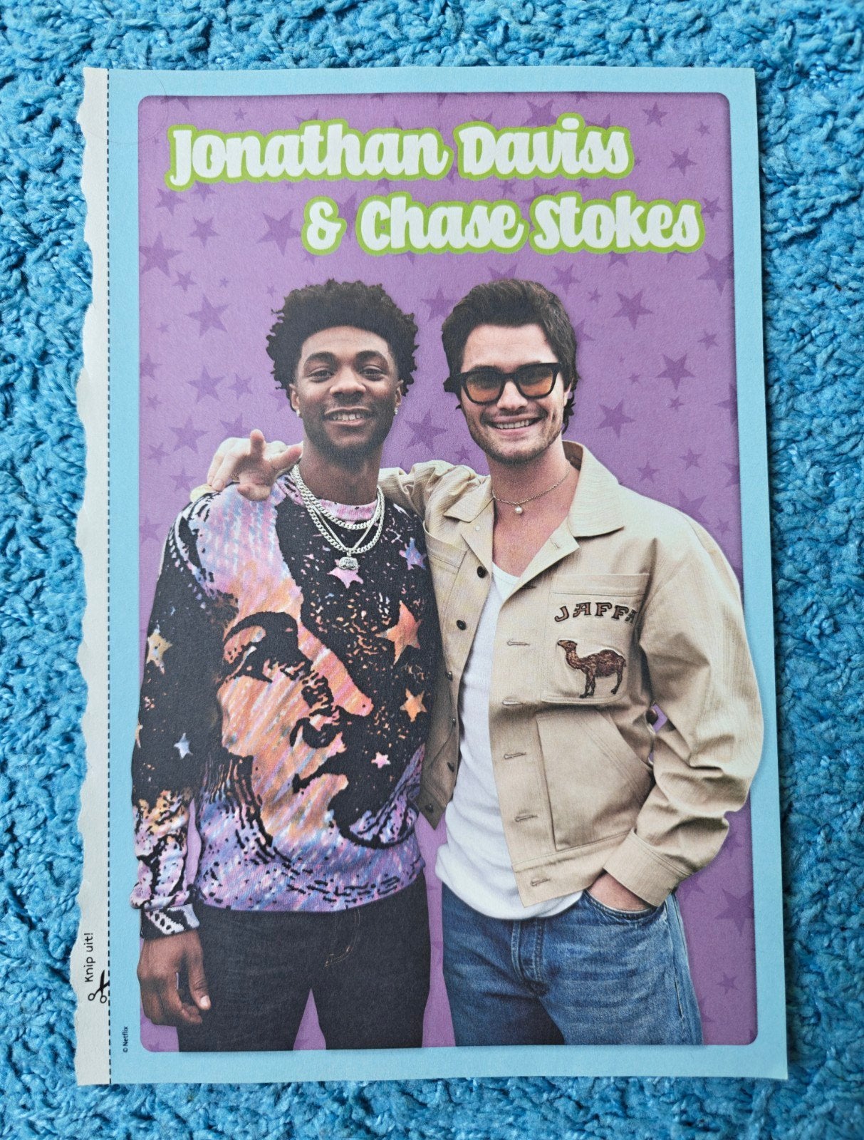 Outerbanks - Jonathan Daviss & Chase Stokes poster, Rechthoekig Staand, A4 of kleiner, Nieuw, Ophalen of Verzenden