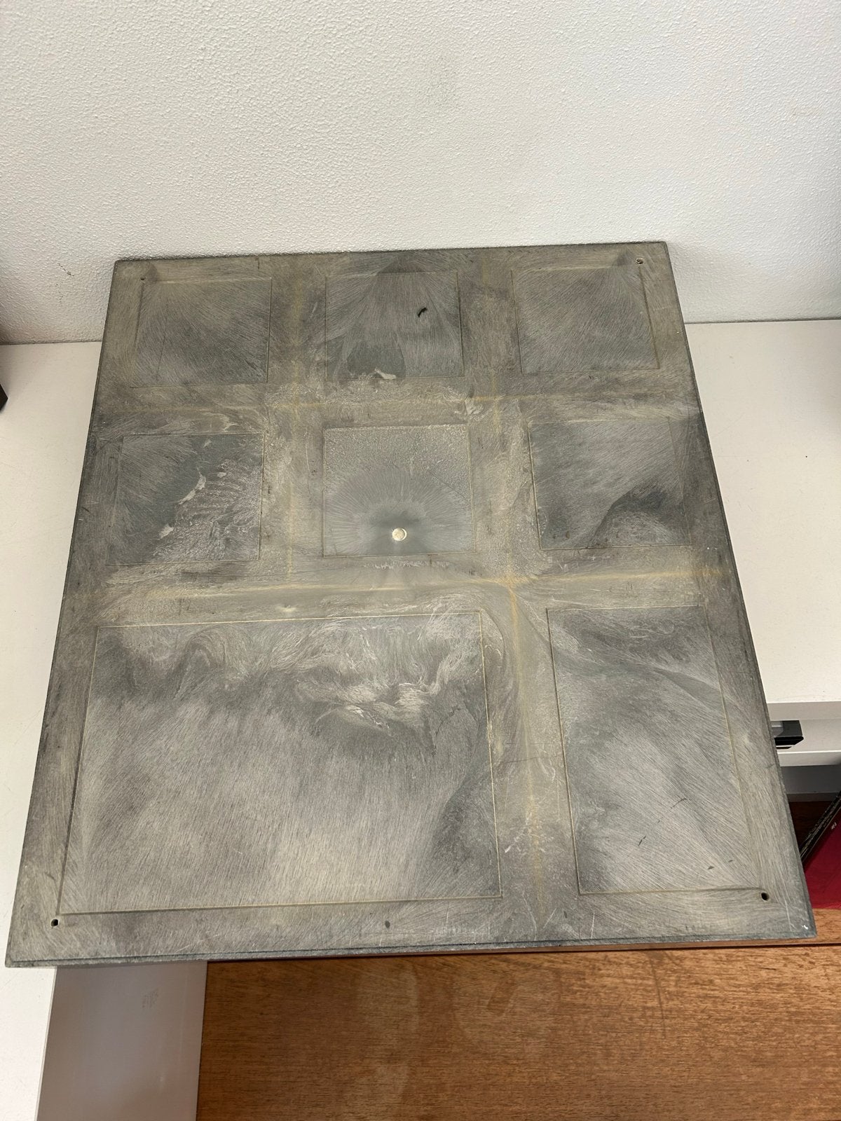 Zwart kunststof opbergkastje met 9 vakken, Met plank(en), Kunststof, Gebruikt, Minder dan 25 cm