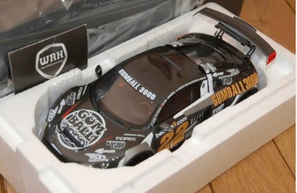1:18 AUDI R8 V10 GUMBALL GT SPIRIT GT386 in box WRH, Hobby en Vrije tijd, Modelauto's | 1:18, Verzenden, Zo goed als nieuw, Auto
