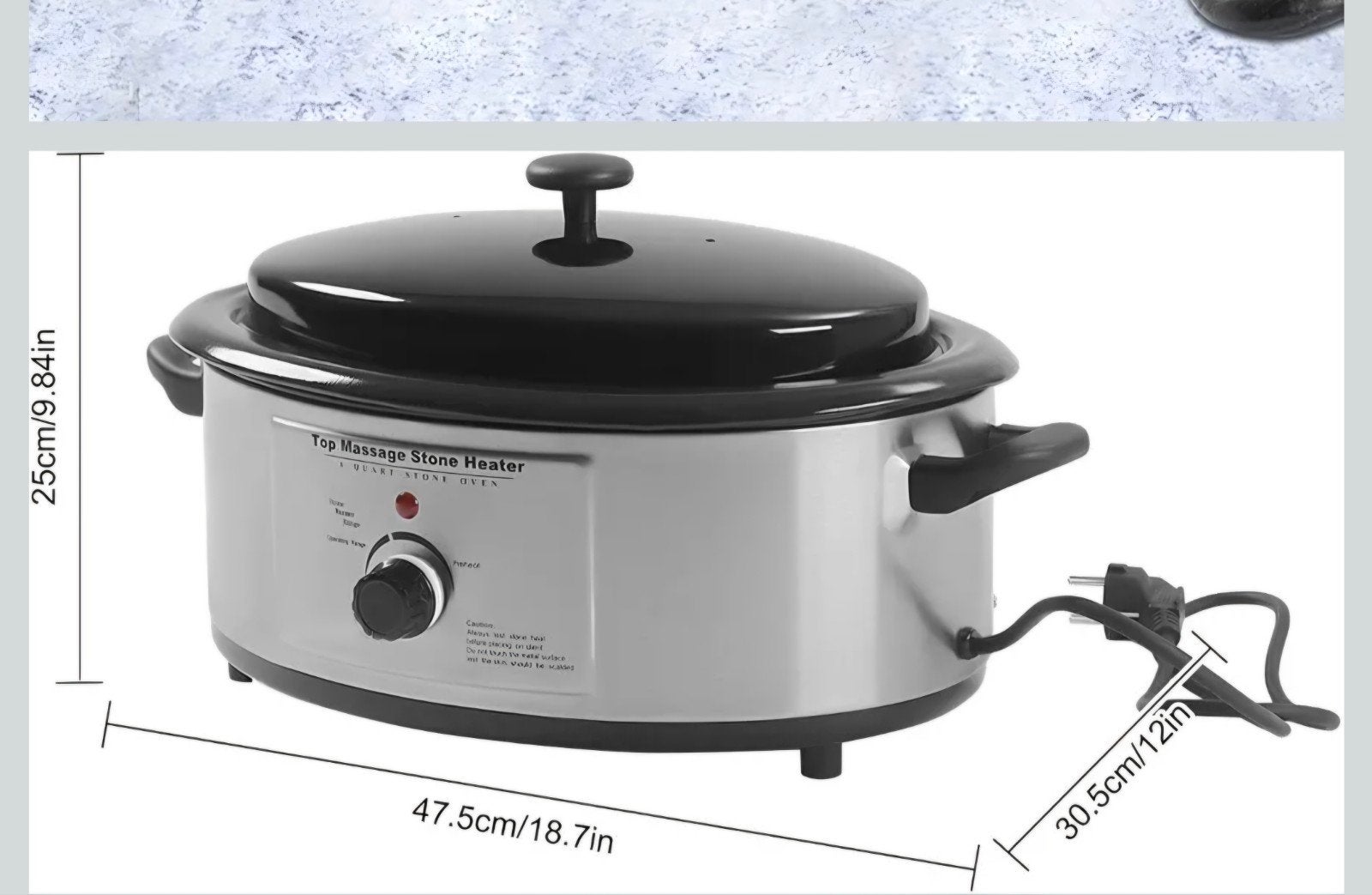 Hot Stone Warmteapparaat met massageset, Ophalen of Verzenden, Gebruikt, Hotstone