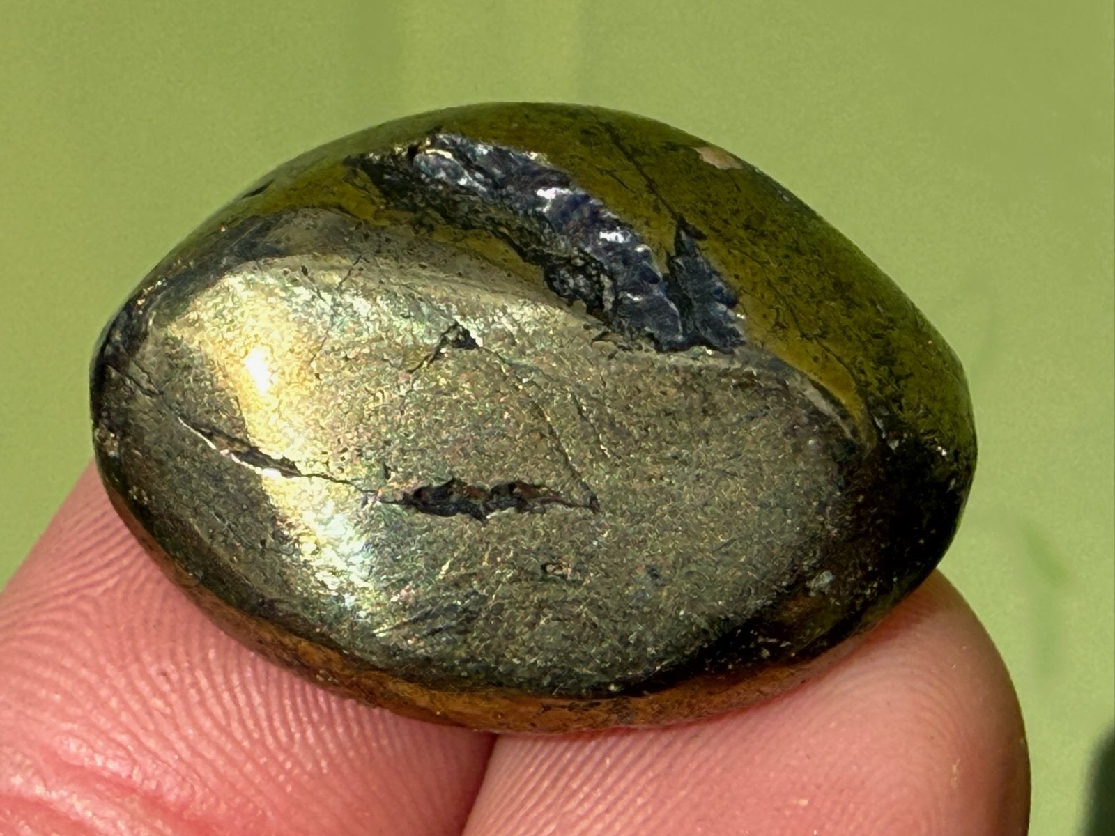 Chalcopyriet uit Peru broekzaksteen mineralen, Ophalen of Verzenden, Mineraal