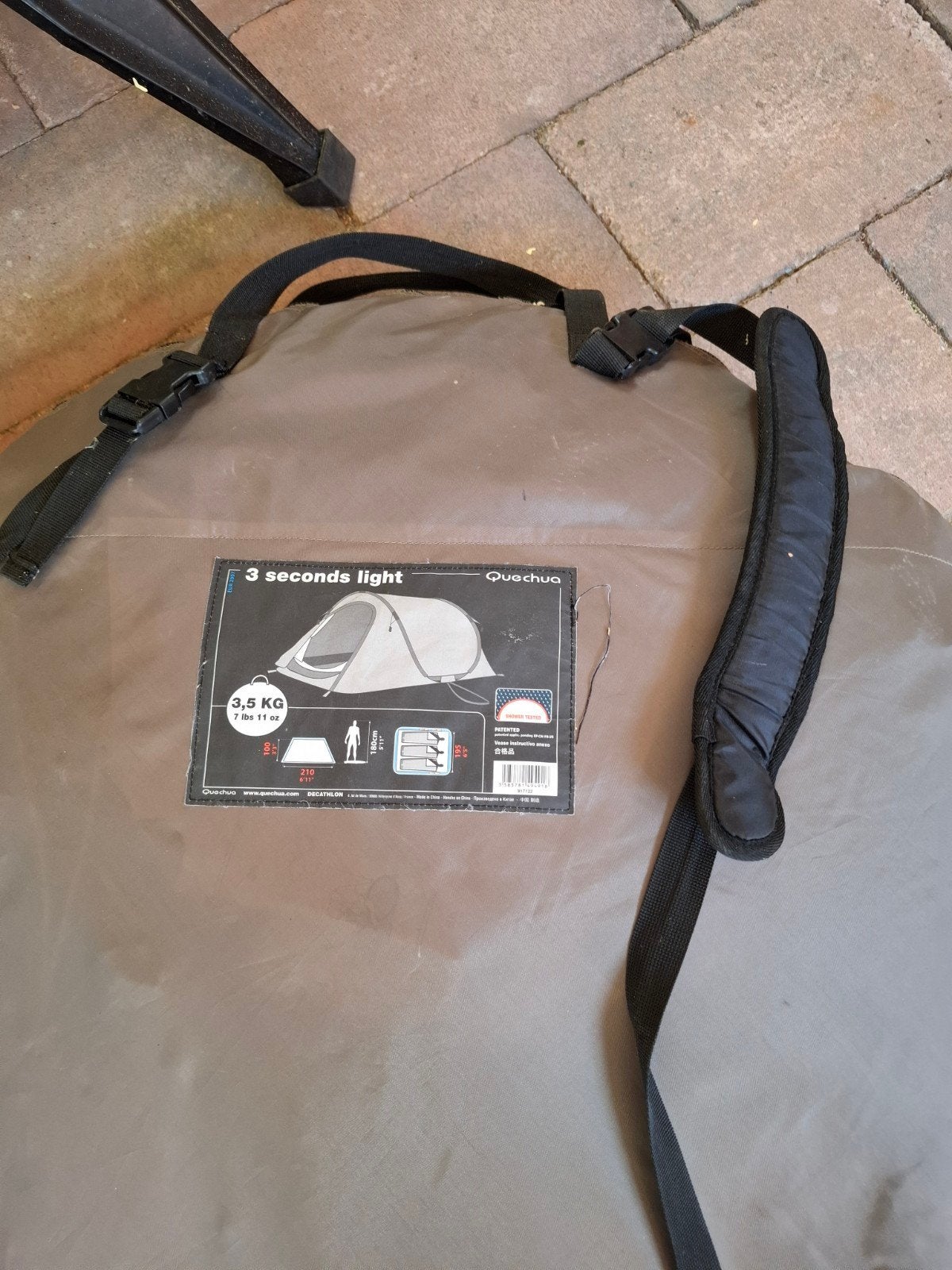 Quechua 3 sec koepel tent, Ophalen, Gebruikt, Tot en met 2