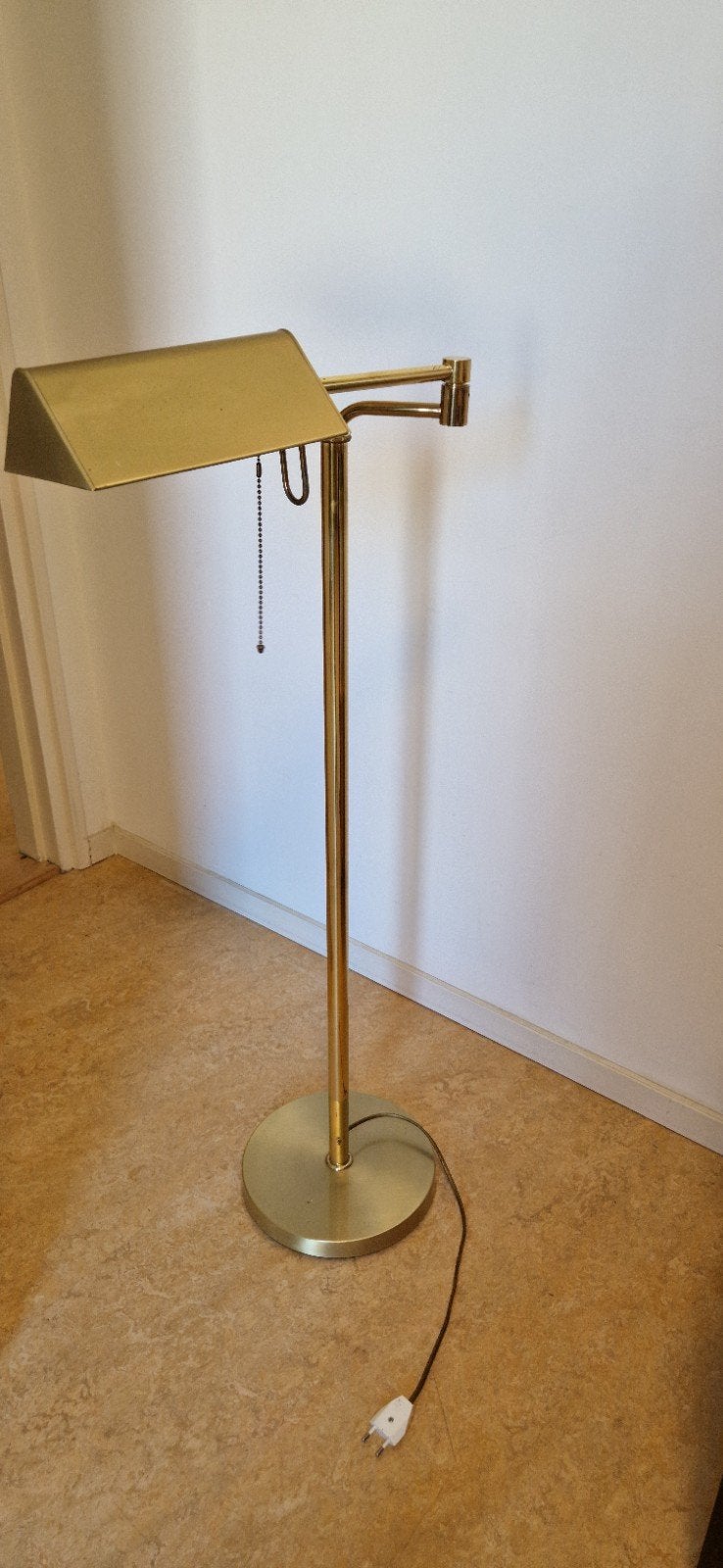 Dijkstra vintage vloerlamp messing, Ophalen, Gebruikt, 150 tot 200 cm