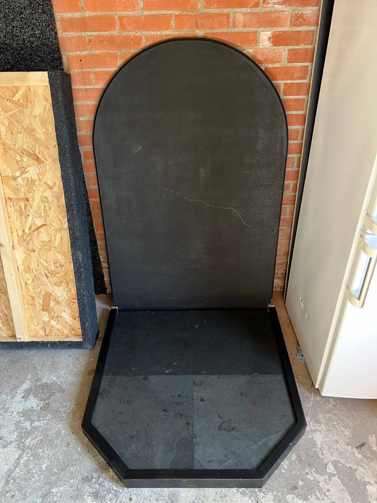 Houtkachel - Achterwand en onderplaat., Huis en Inrichting, Ophalen, Gebruikt, Hout, Houtkachel