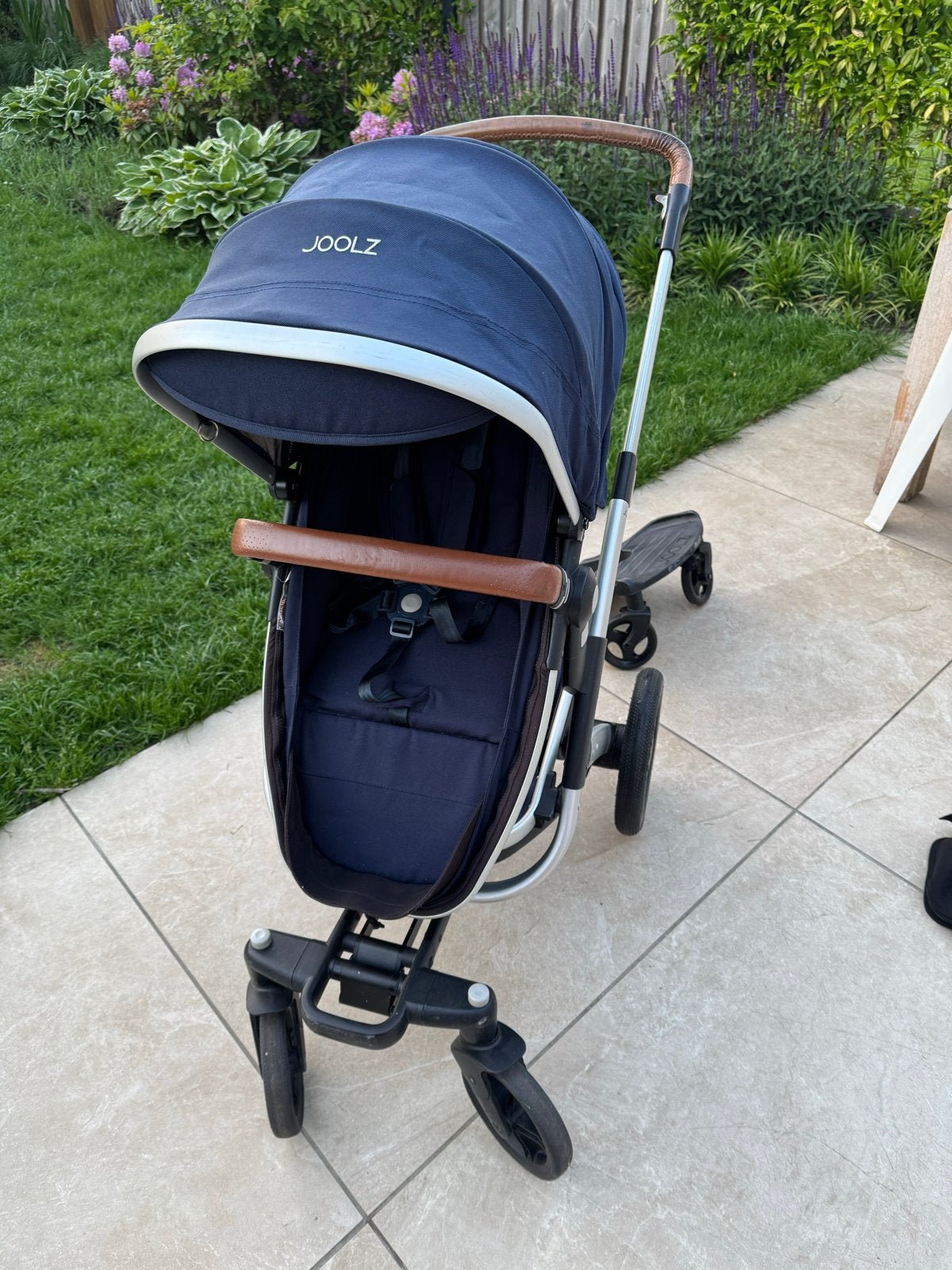 Joolz Geo kinderwagen complete set blauw + opstapje, Gebruikt, Joolz, Duowagen, Combiwagen