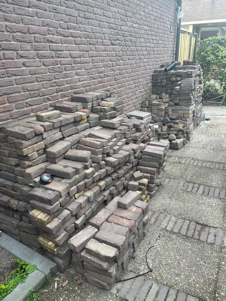 Gebakken oud Hollandse waaltjes 20x5 - Waddinxveen, Tuin en Terras, Ophalen of Verzenden, Gebruikt