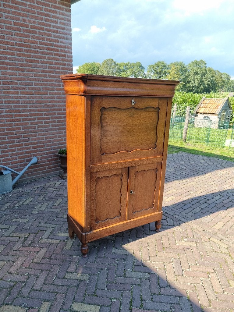 Mooie Eiken Biedermeier Secretaire /Bureau, Antiek en Kunst, Antiek | Meubels | Kasten, Ophalen