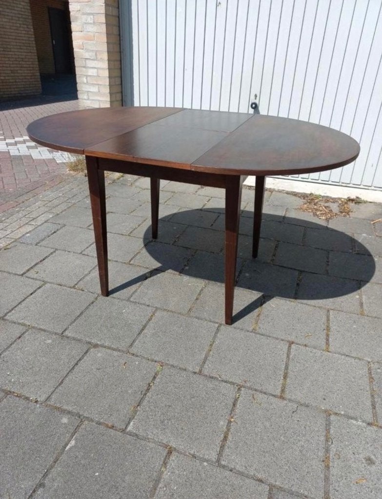 Uitschuifbare ronde eettafel - Ø100 cm, Ophalen, Gebruikt, Klassiek, Rond