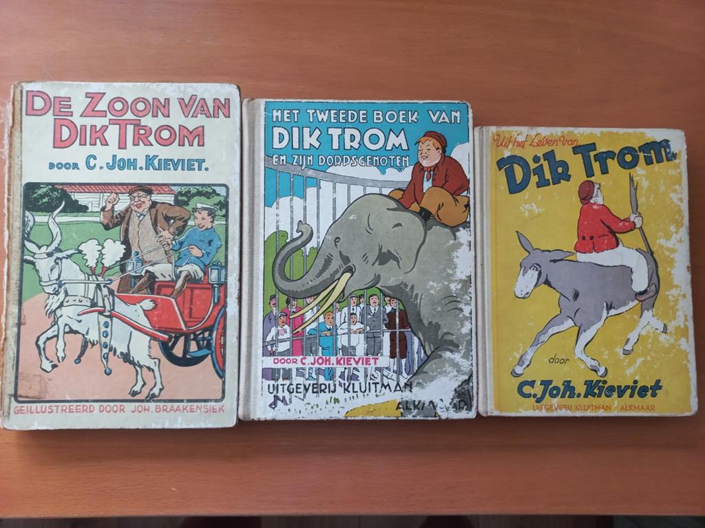 Vintage Kinderboeken Collectie: Dik Trom & W.G. van de Hulst, Ophalen, Gelezen, C. Joh. Kieviet, W.G. van de Hulst, Fictie algemeen
