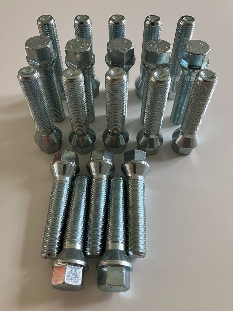 Wielbout M14 x 1,5 x 55 mm conische kop, staal verzinkt, Ophalen of Verzenden, Nieuw