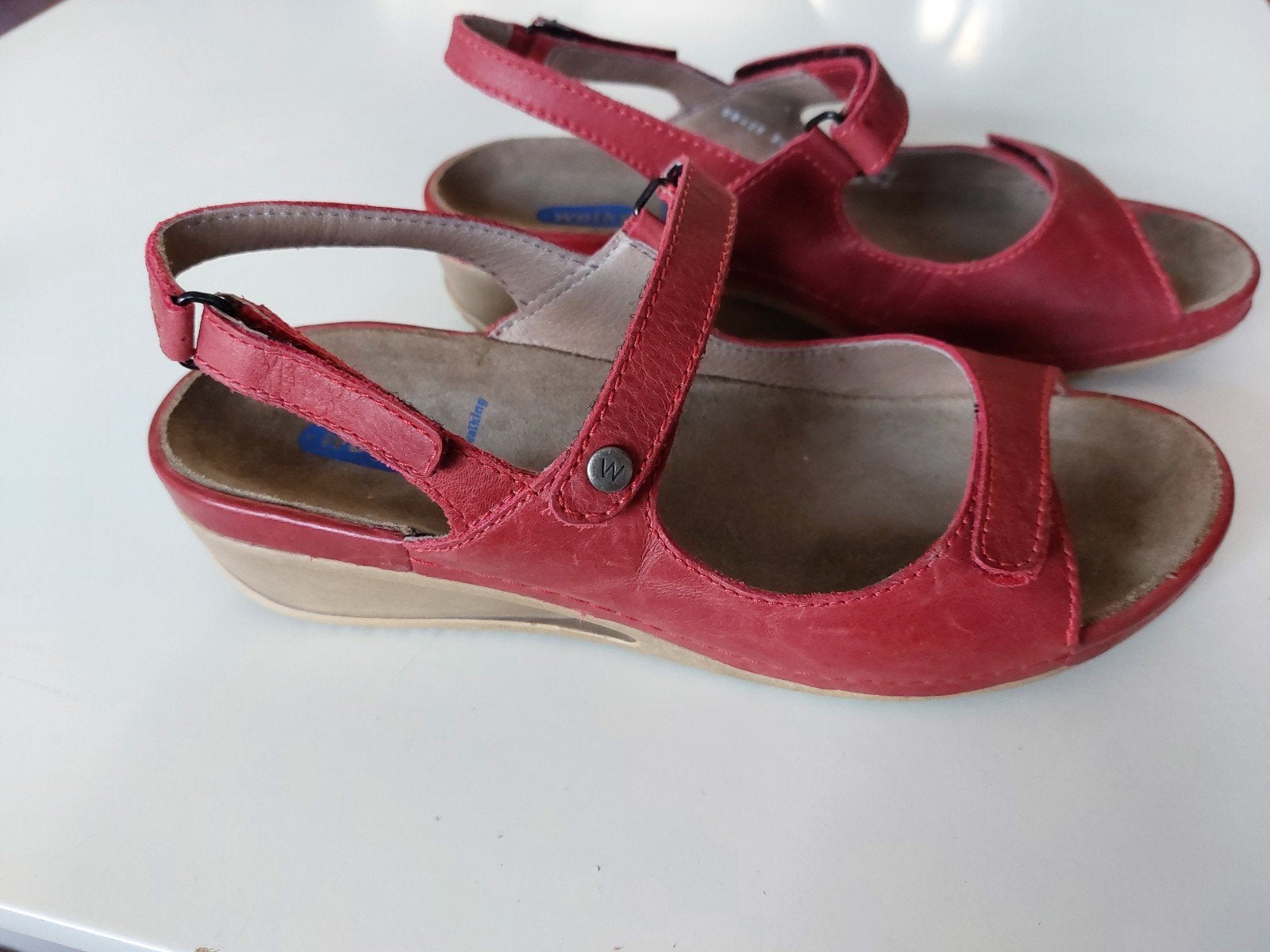 Wolky dames sandalen maat 40, Kleding | Dames, Schoenen, Wolky, Zo goed als nieuw, Rood, Sandalen of Muiltjes