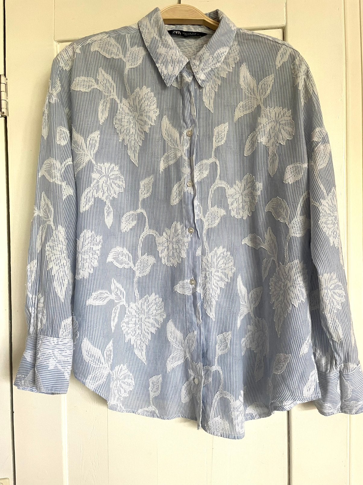Blouze ZARA maat M, Ophalen of Verzenden, Zo goed als nieuw, Maat 38/40 (M), Blauw