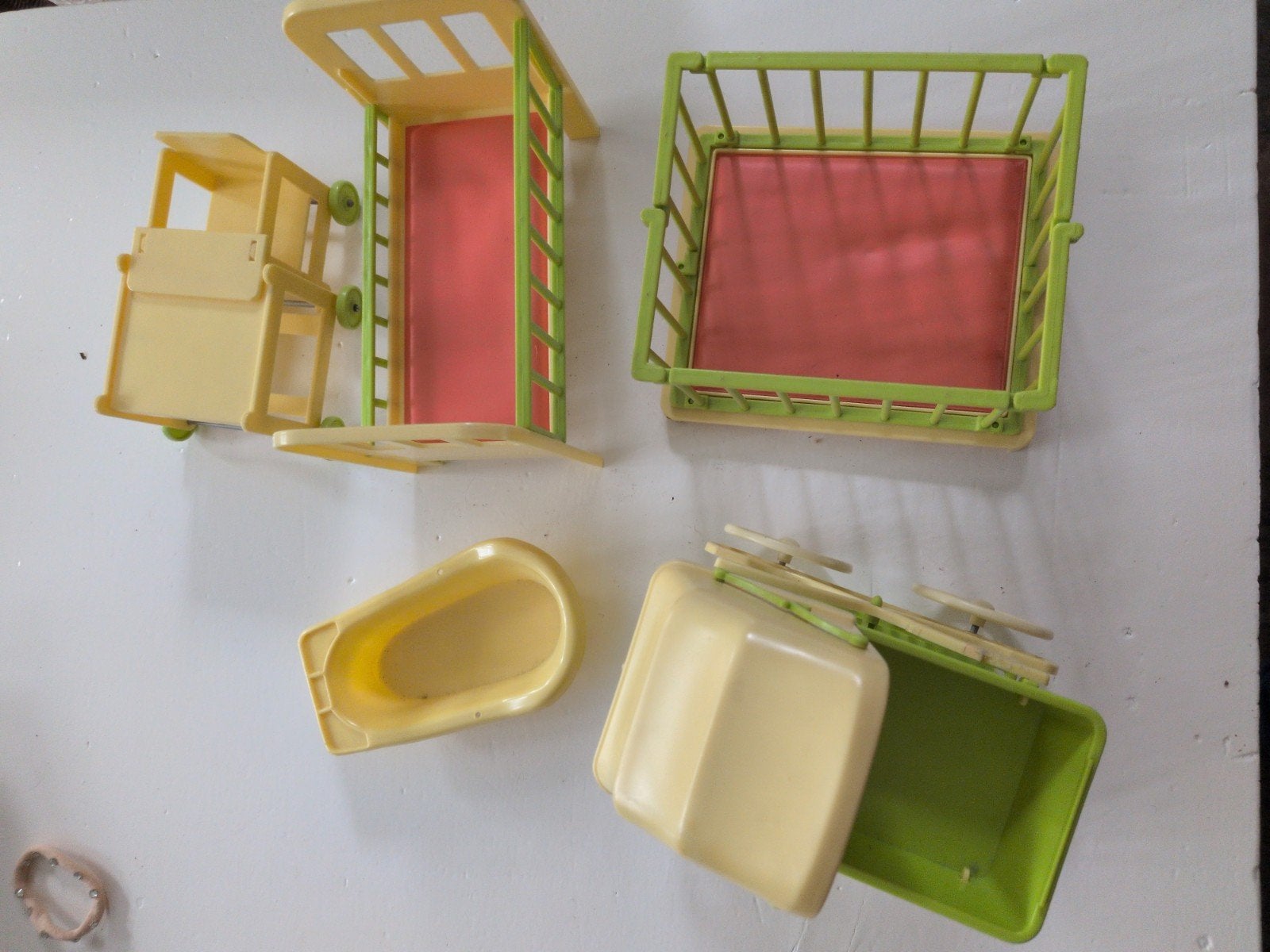 Vintage famosa poppenhuis meubels en accessoires fleur, Ophalen of Verzenden