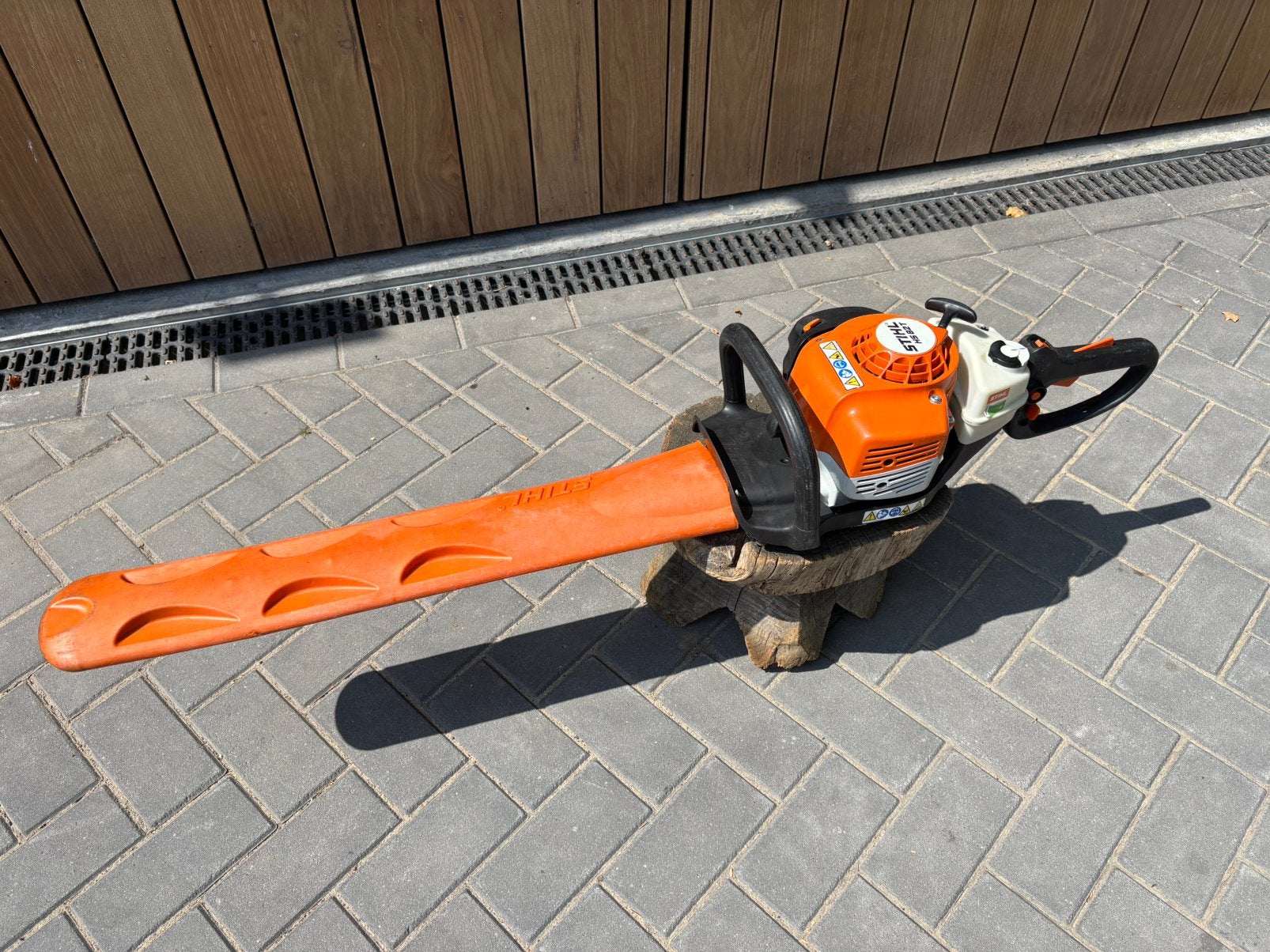 Stihl HS 82 T Prof. benzine heggenschaar 60cm.super nette!!, ., Stihl, Ophalen of Verzenden, Zo goed als nieuw