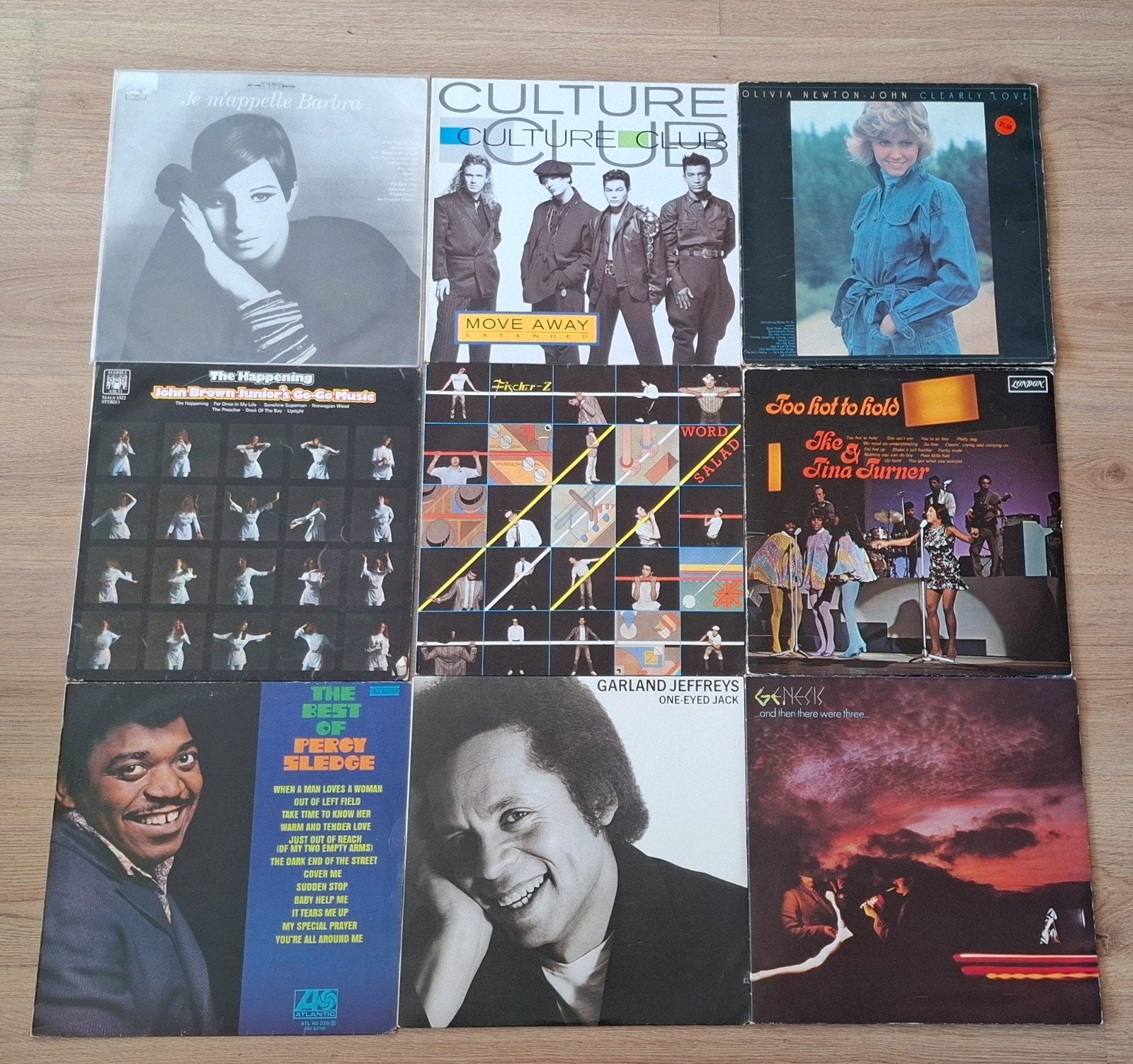 Collectie Lp's vinyl rock soul, Genesis, Tina Turner 9stk, Ophalen of Verzenden, Gebruikt, 12 inch, Poprock