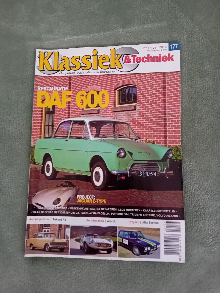 Klassiek & Techniek nr. 177 - december 2012, Ophalen of Verzenden, Zo goed als nieuw, Algemeen