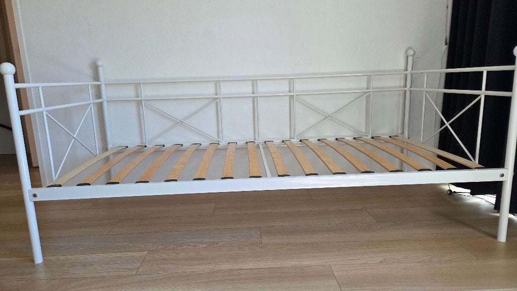 1persoonsbed, Ophalen, Gebruikt, 90 cm, Eenpersoons