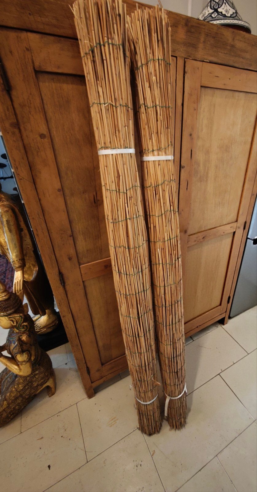 Rietmatten / Balkonschermen (2x180x180)., Ophalen, Nieuw, Versiering, Carnaval